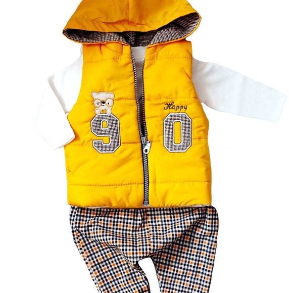 NEW with Tags Baby Clothing 3-Piece Cotton Set for Newborn Baby Girls and Boys - Picture 3 of 8